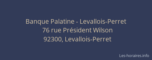 Banque Palatine - Levallois-Perret
