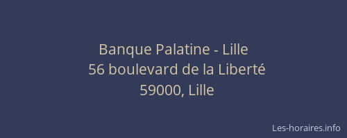 Banque Palatine - Lille