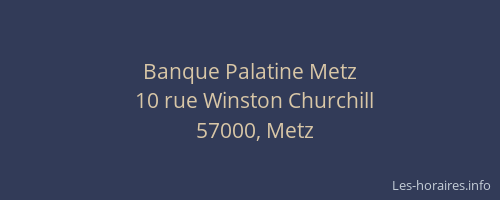 Banque Palatine Metz