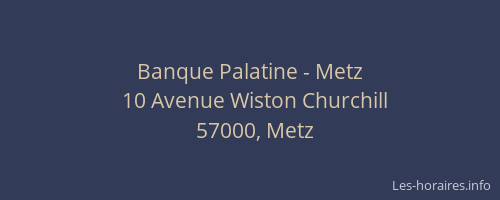 Banque Palatine - Metz