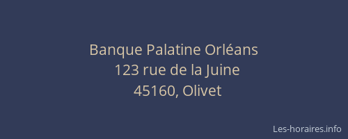 Banque Palatine Orl&eacute;ans