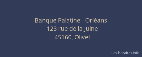 Banque Palatine - Orl&eacute;ans
