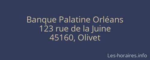 Banque Palatine Orléans