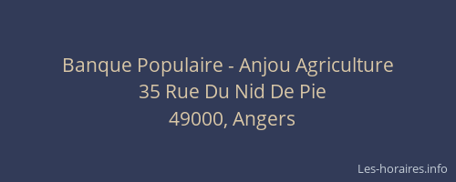 Banque Populaire - Anjou Agriculture