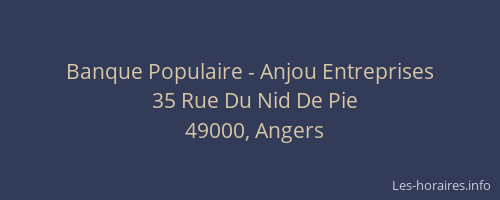 Banque Populaire - Anjou Entreprises
