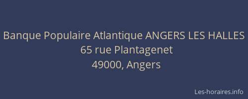 Banque Populaire Atlantique ANGERS LES HALLES