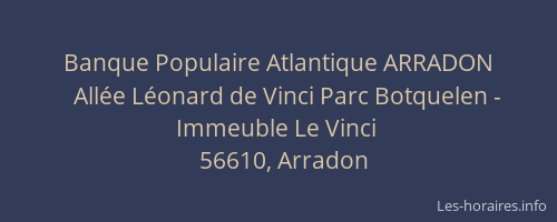 Banque Populaire Atlantique ARRADON