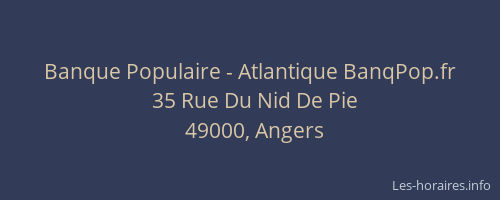 Banque Populaire - Atlantique BanqPop.fr