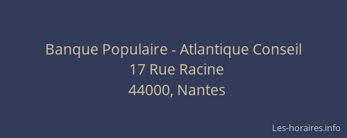 Banque Populaire - Atlantique Conseil