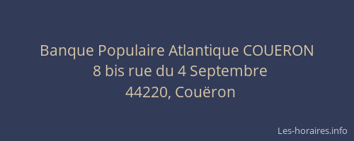 Banque Populaire Atlantique COUERON