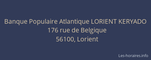 Banque Populaire Atlantique LORIENT KERYADO