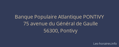 Banque Populaire Atlantique PONTIVY