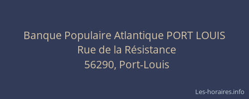 Banque Populaire Atlantique PORT LOUIS