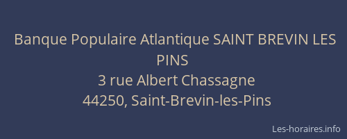 Banque Populaire Atlantique SAINT BREVIN LES PINS