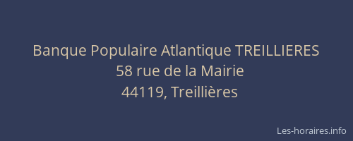 Banque Populaire Atlantique TREILLIERES