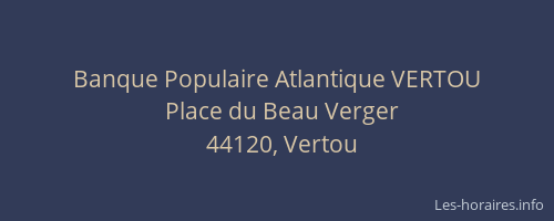 Banque Populaire Atlantique VERTOU