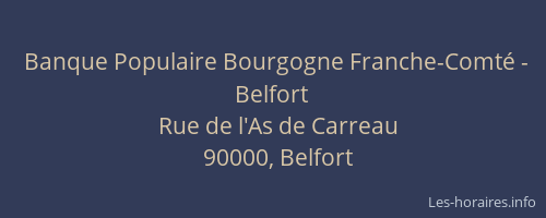 Banque Populaire Bourgogne Franche-Comté - Belfort