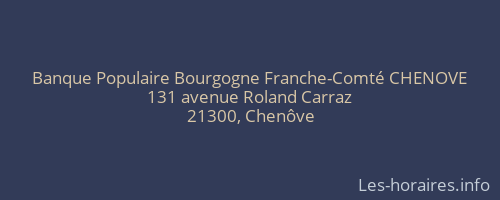 Banque Populaire Bourgogne Franche-Comté CHENOVE
