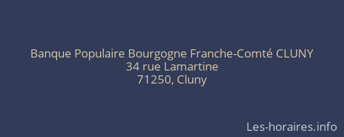 Banque Populaire Bourgogne Franche-Comté CLUNY