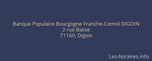 Banque Populaire Bourgogne Franche-Comté DIGOIN