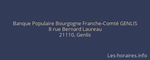 Banque Populaire Bourgogne Franche-Comté GENLIS