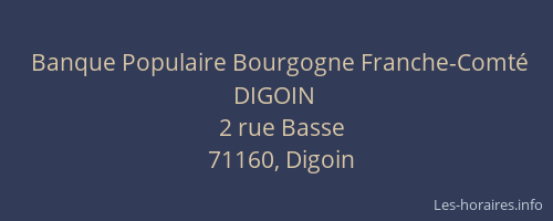 Banque Populaire Bourgogne Franche-Comté DIGOIN