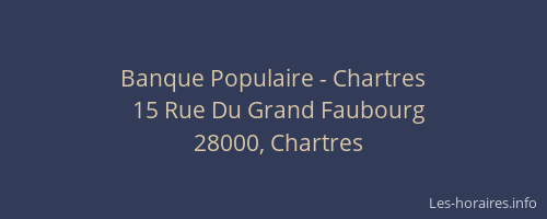 Banque Populaire - Chartres