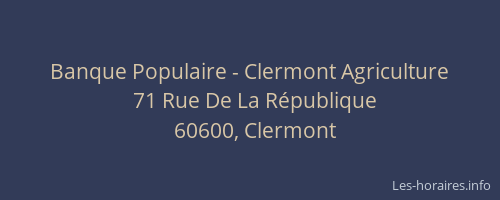Banque Populaire - Clermont Agriculture