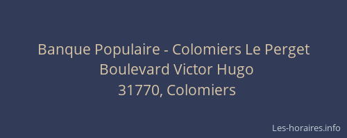 Banque Populaire - Colomiers Le Perget