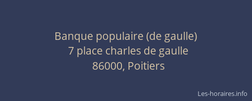 Banque populaire (de gaulle)