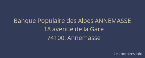 Banque Populaire des Alpes ANNEMASSE