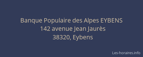 Banque Populaire des Alpes EYBENS