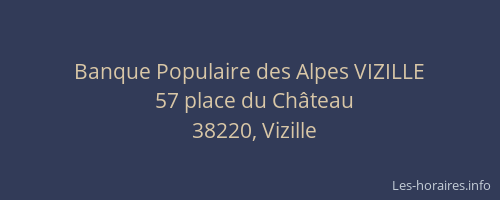 Banque Populaire des Alpes VIZILLE