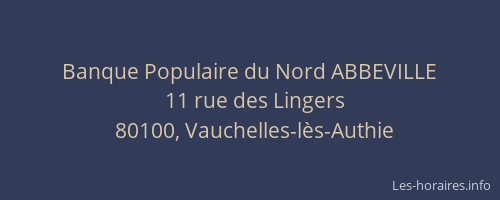 Banque Populaire du Nord ABBEVILLE