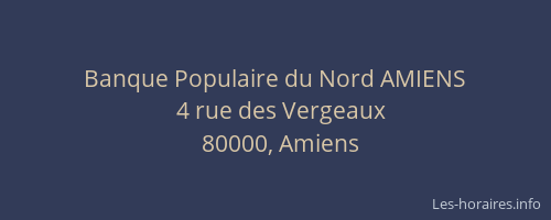 Banque Populaire du Nord AMIENS