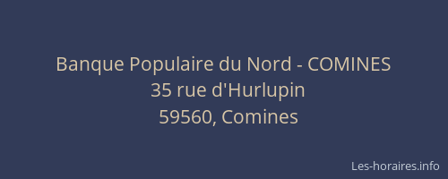 Banque Populaire du Nord - COMINES