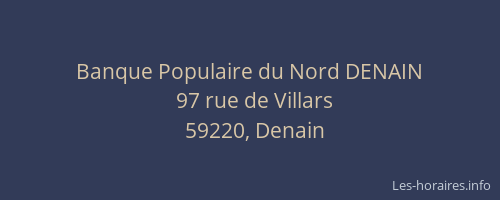 Banque Populaire du Nord DENAIN