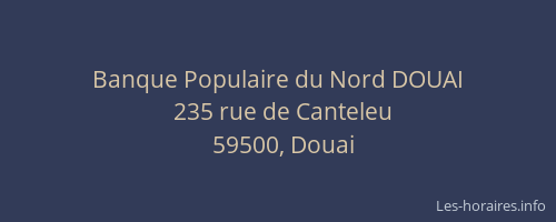 Banque Populaire du Nord DOUAI