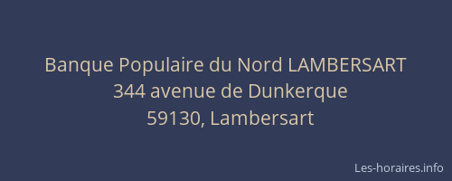 Banque Populaire du Nord LAMBERSART