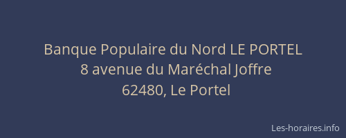 Banque Populaire du Nord LE PORTEL