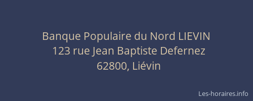 Banque Populaire du Nord LIEVIN