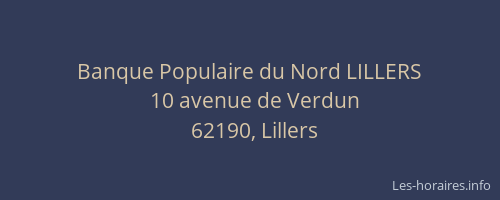 Banque Populaire du Nord LILLERS