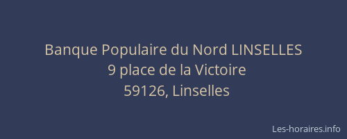 Banque Populaire du Nord LINSELLES
