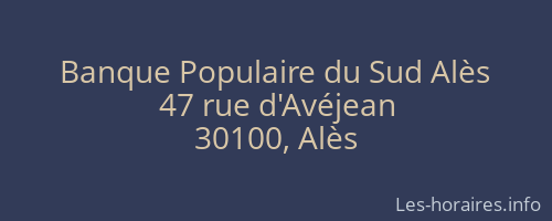 Banque Populaire du Sud Alès