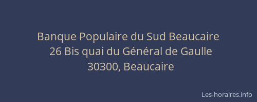 Banque Populaire du Sud Beaucaire