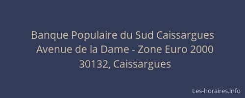 Banque Populaire du Sud Caissargues