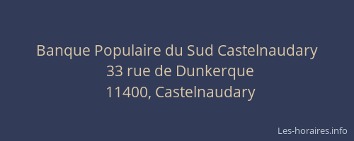 Banque Populaire du Sud Castelnaudary