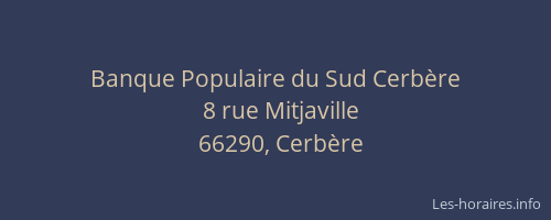 Banque Populaire du Sud Cerb&egrave;re