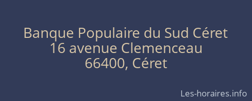 Banque Populaire du Sud Céret