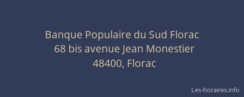 Banque Populaire du Sud Florac